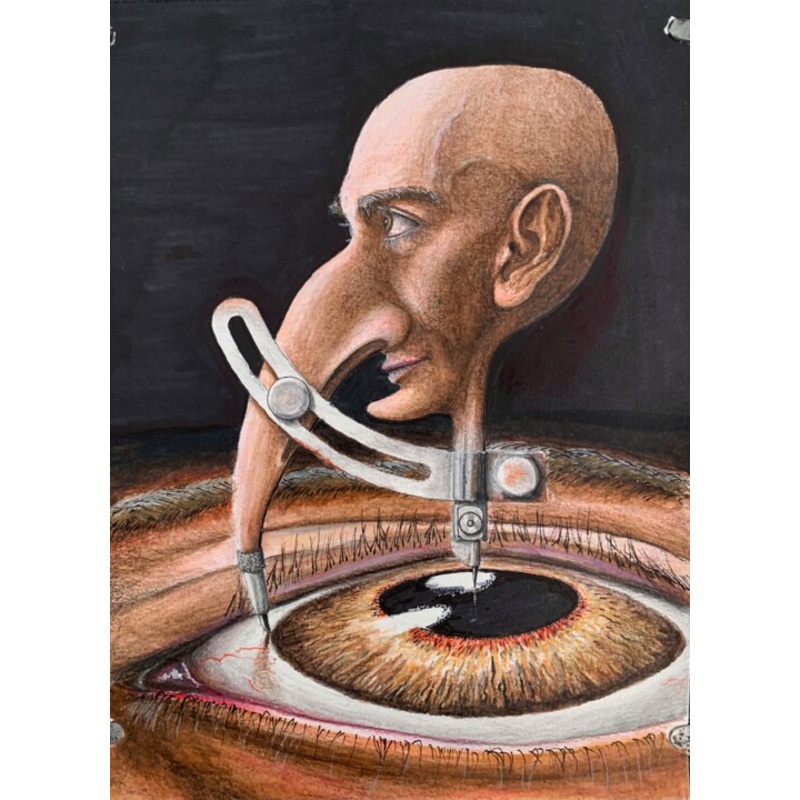 Compasses Drawing by Volodimir Moldavskyi | ArtMajeur