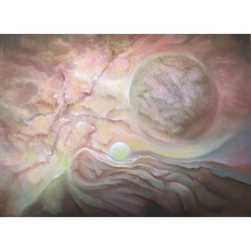 Mondes En Collision Painting by Jean Luc Mariot | ArtMajeur