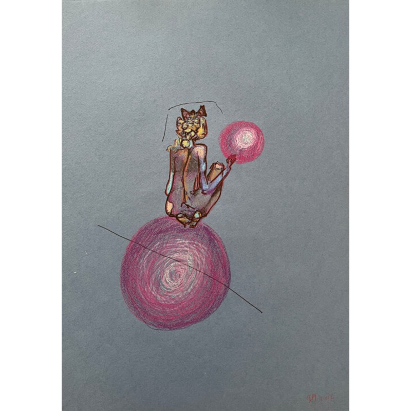 \1R3 / The Girl Who Leapt Through Time – Drawing by Leni Smoragdova | ArtMajeur