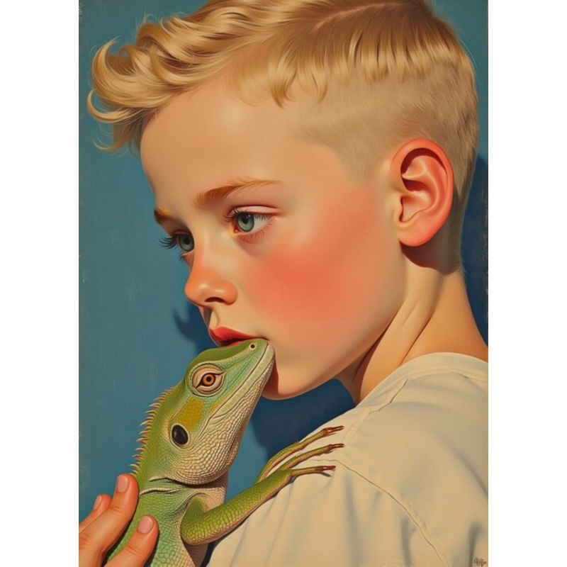 Vlad Et L’iguane Digital Arts by Jean-Marie Gitard | ArtMajeur