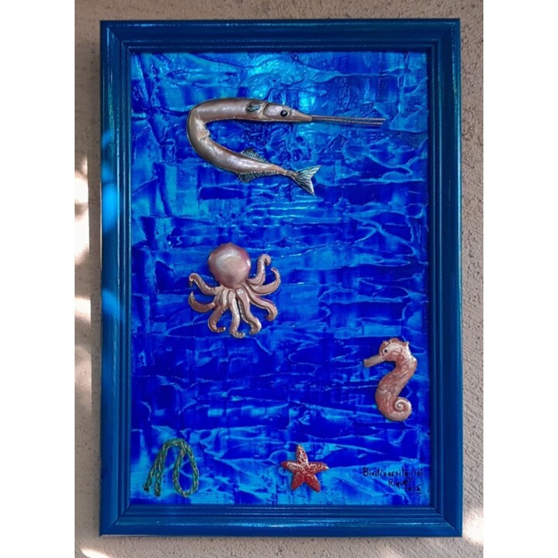 Biodiversit  10 Painting by Riquet Faure | ArtMajeur