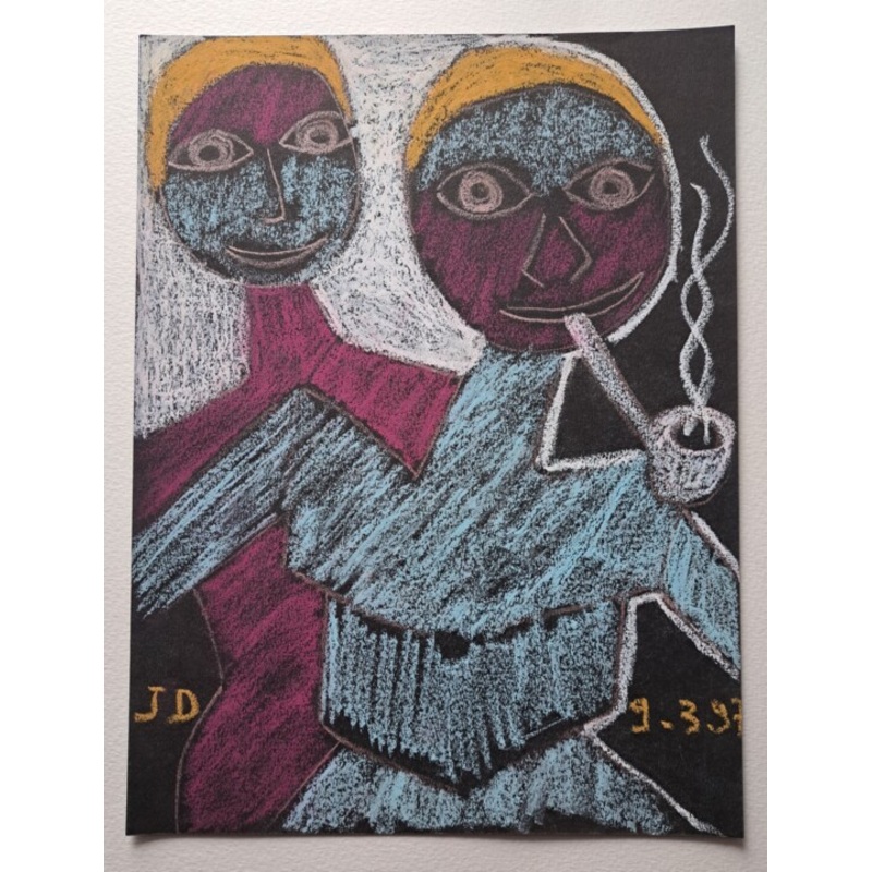 La  Fumeuse De Pipes Painting by Jacques Desvaux (JD) | ArtMajeur