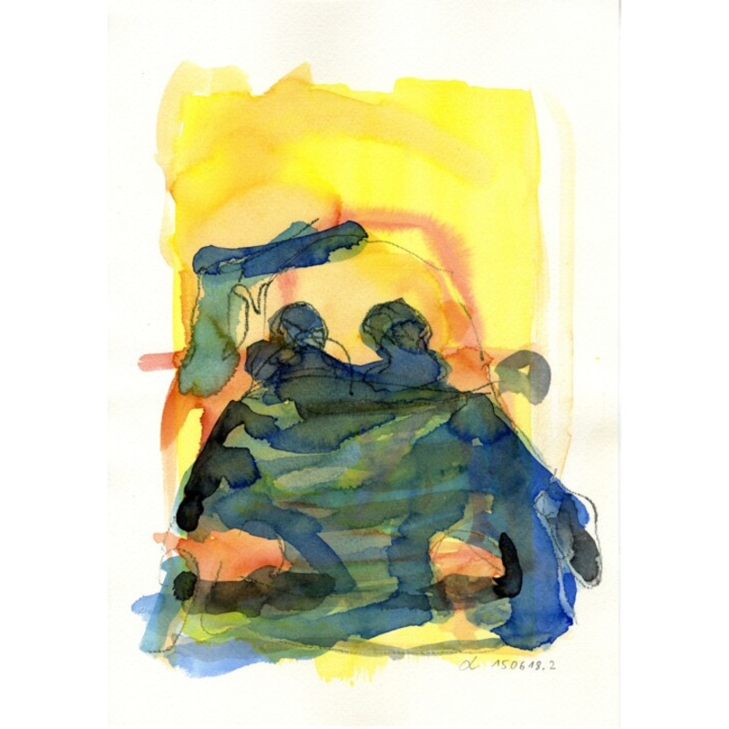 Auto/Selbster (150618.2) Painting by Detlef Lemme (Farbenkugel) | ArtMajeur