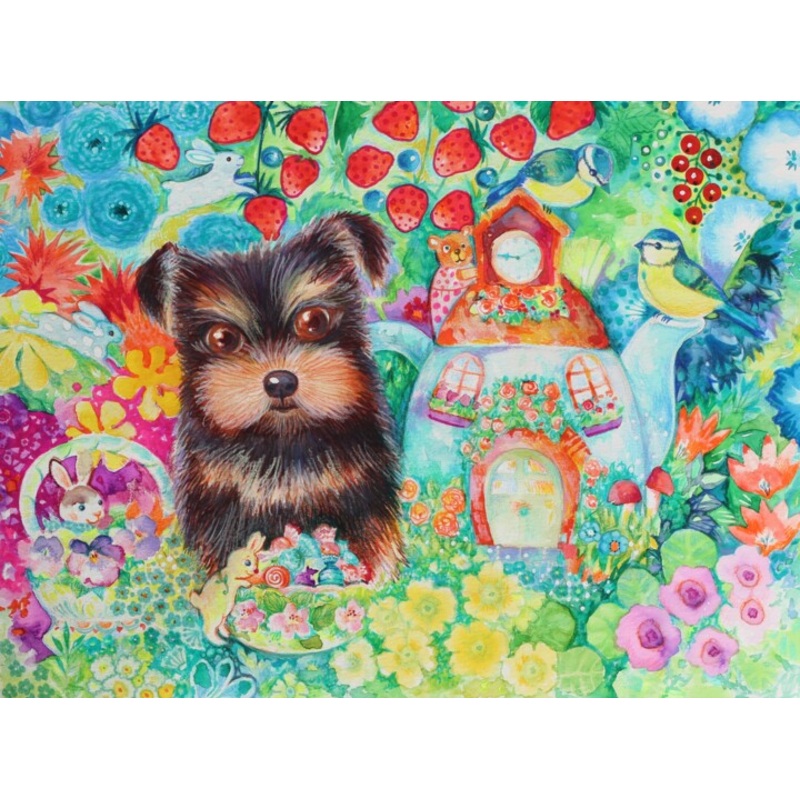 Bebe Yorkie Painting by Oxana Zaika | ArtMajeur