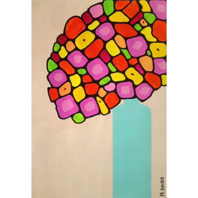 Explosion Florale Painting by Philippe Dailler | ArtMajeur