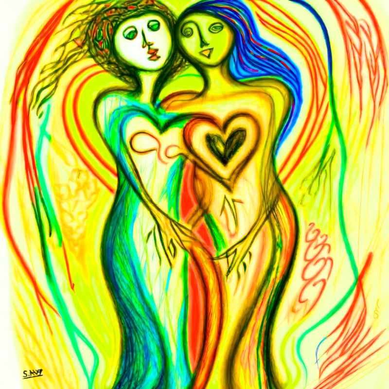 Folie Deux Digital Arts by Steve Awhtz | ArtMajeur