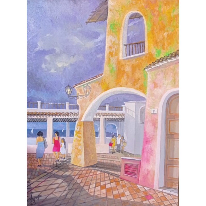 Passeggiare A Porto Cervo Painting by Enzo Cadeddu (Cadenzo) | ArtMajeur