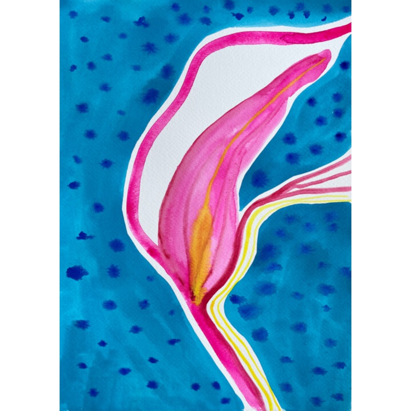 Polka Dot Serenity Painting by Nataliia Lepikhina | ArtMajeur