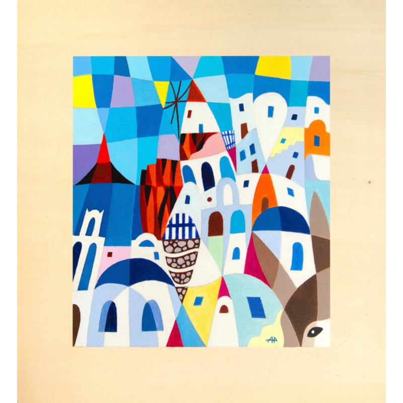 Santorini Painting by Alfredo Perrotti | ArtMajeur