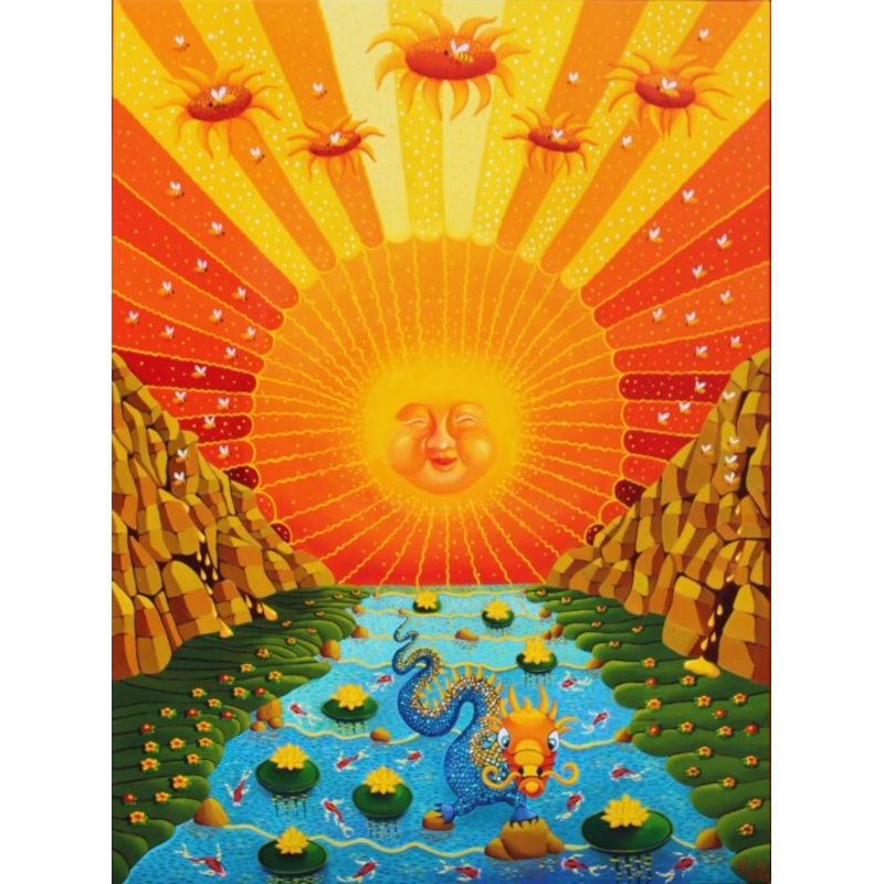 Sunrise Painting by Fouschy | ArtMajeur