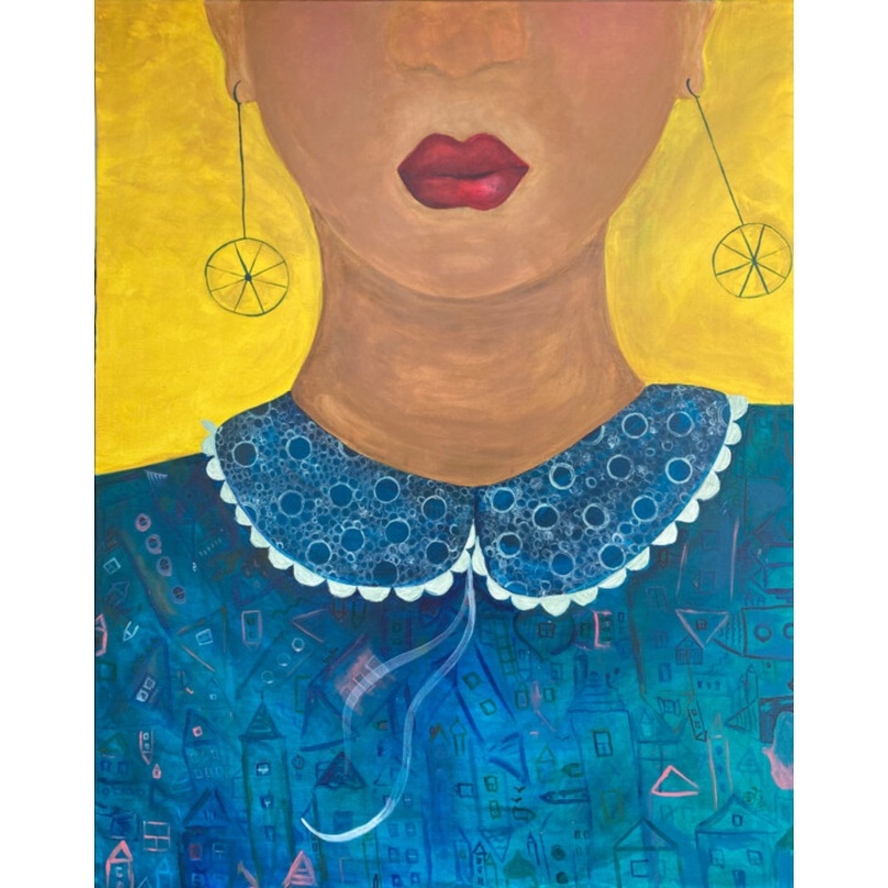 The Collar Painting by Anastasiia Lodde | ArtMajeur