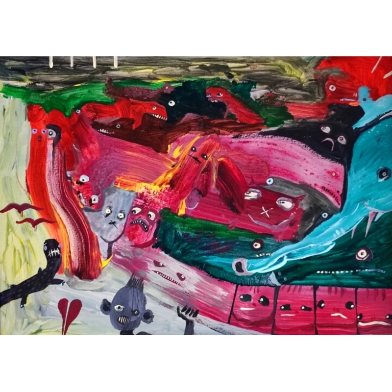 1980 : Expressionist Impressions Of A Da Painting by Milto Sideris | ArtMajeur