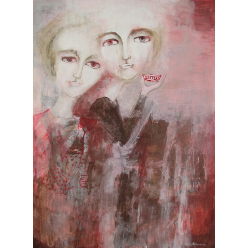 Conversations On Heart-To-Heart Painting by Lyudmila Belenkina | ArtMajeur