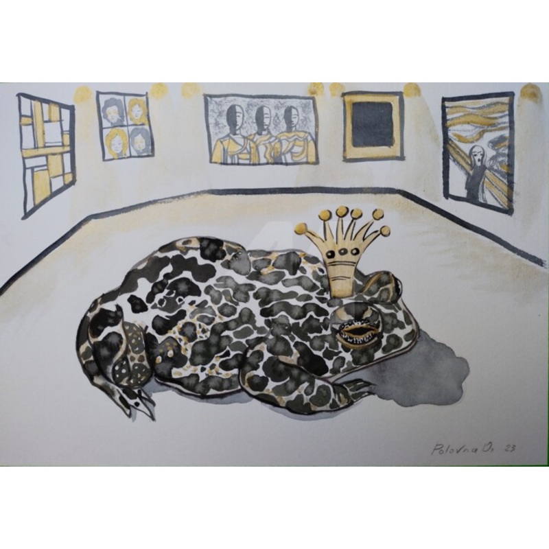 Crapaud Drawing by Olena Polovna | ArtMajeur