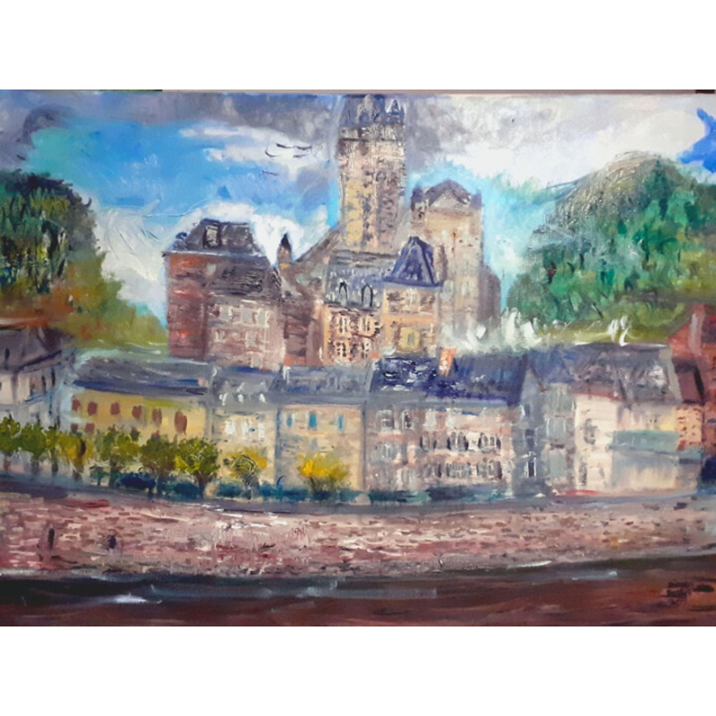 Estaing Painting by Dimitri Berthot | ArtMajeur