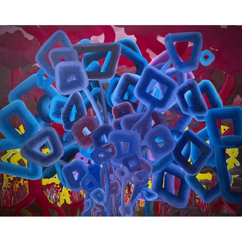 Fleurs De Nuit Painting by Maxime Caldironi | ArtMajeur
