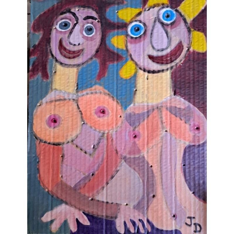La  Comparaison  Painting by Jacques Desvaux (JD) | ArtMajeur
