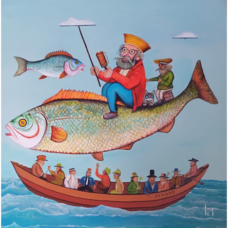 Monsieur Nuages Painting by Laurent Martin | ArtMajeur