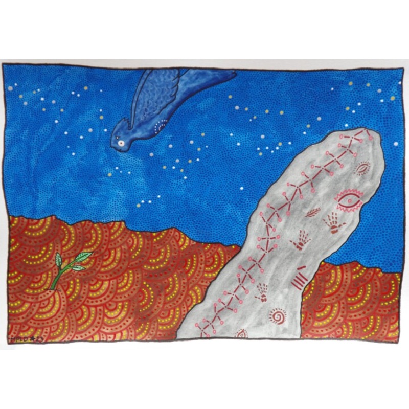 Oiz’homme Au Menhir Painting by Laurent Mangepapier | ArtMajeur