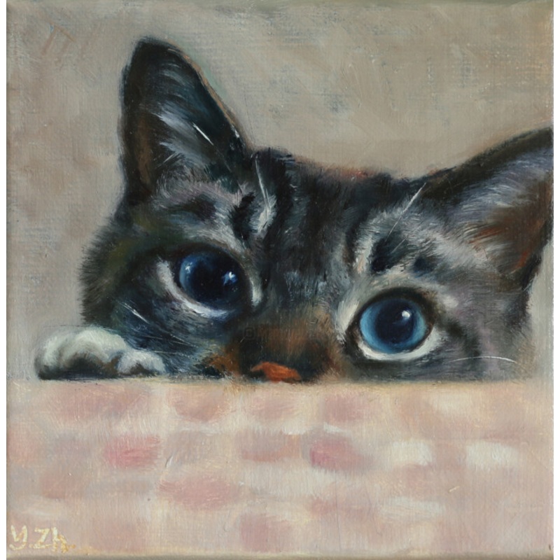Peekaboo Iii Painting by Ying Zhang | ArtMajeur