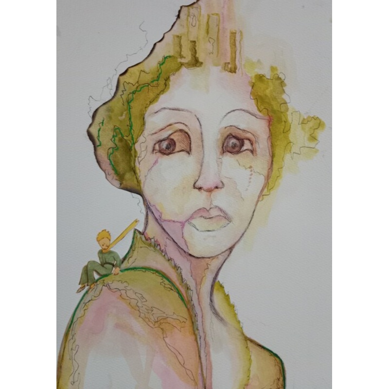 Petit Prince Painting by Isabelle Merle | ArtMajeur
