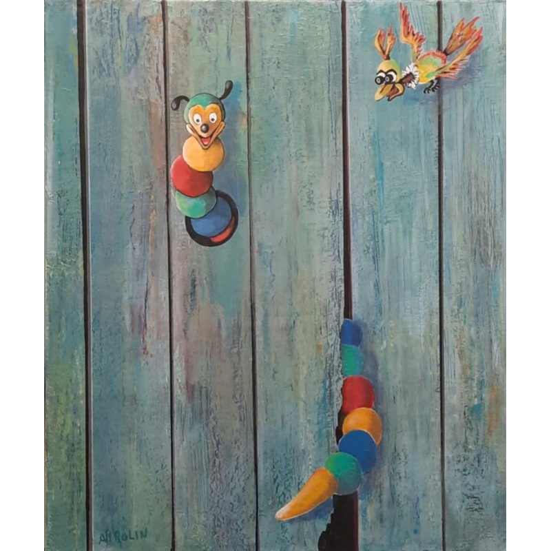 Plus Gros Que Le Ventre Painting by Agnes Rolin | ArtMajeur