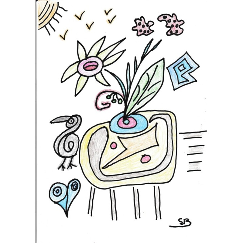 Pot De Fleur Painting by Balavoine Sophie | ArtMajeur