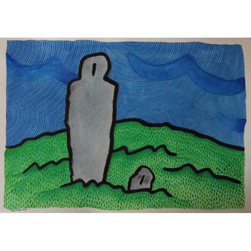 Pre Et Fils ? Painting by Laurent Mangepapier | ArtMajeur
