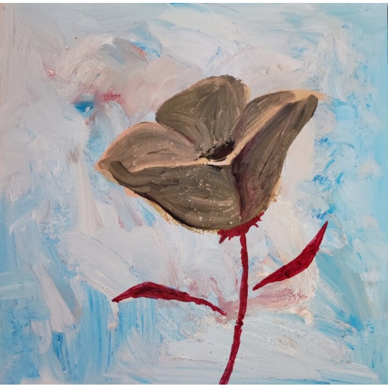 Pretty Naive Flowers – 4 Painting by Milto Sideris | ArtMajeur