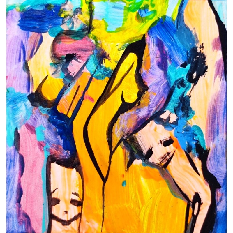 Subliminal Naive Yellowrotica – 15 Painting by Milto Sideris | ArtMajeur