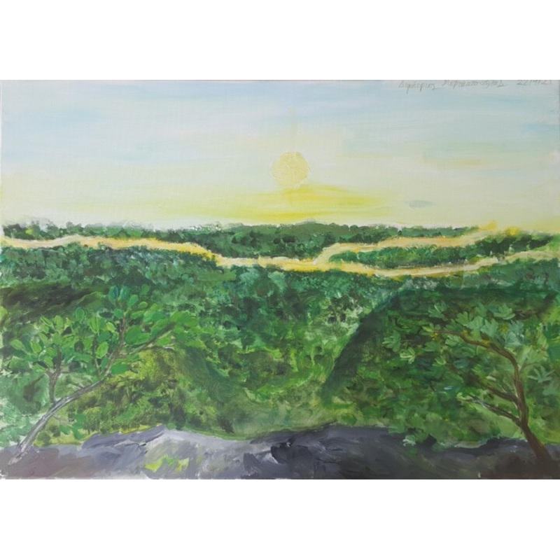 The Golden River Painting by Dimitrios Brakatsoulas | ArtMajeur