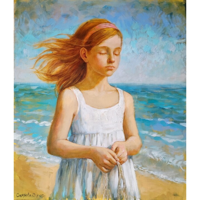 Wind Of Change  Original Oil Painting O Painting by Simanolya | ArtMajeur