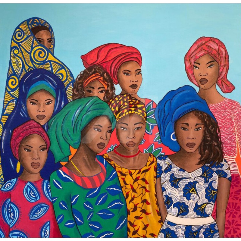 Africaines Painting by Kadjalli | ArtMajeur