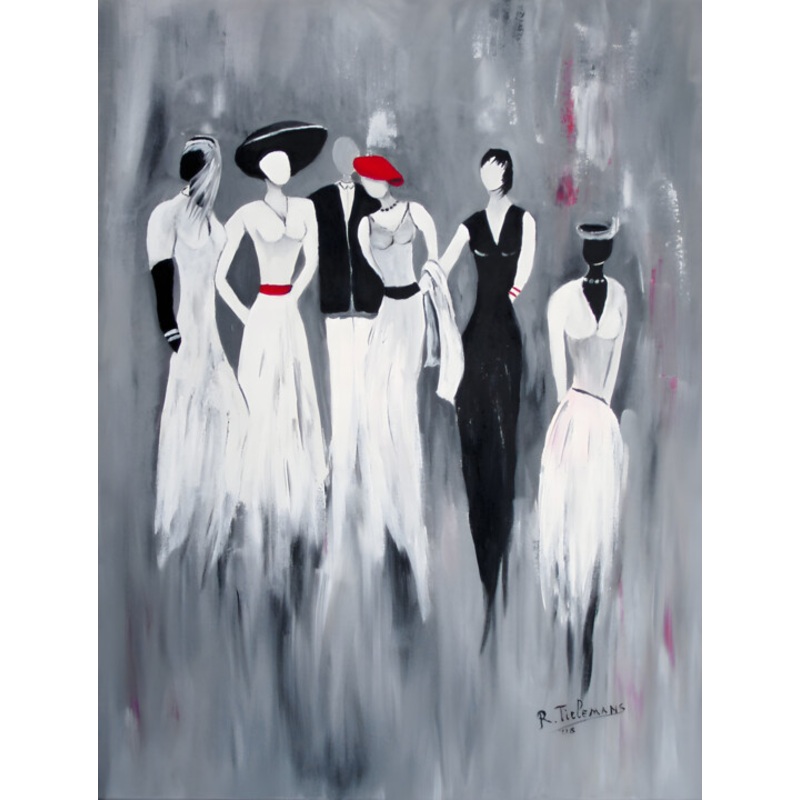 Anoniem Gezelschap Painting by Rita Tielemans | ArtMajeur