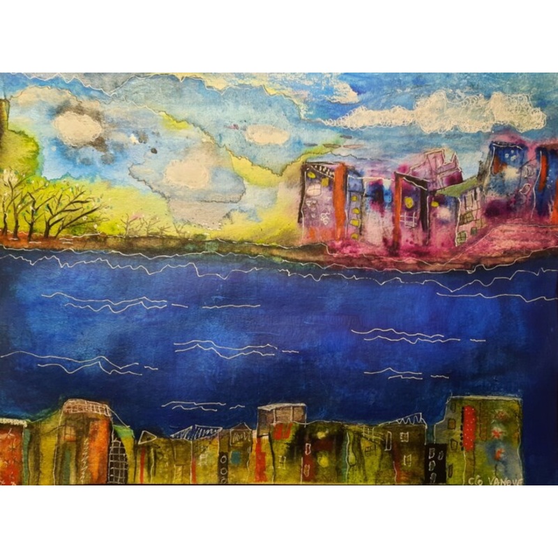 Bord De Mer Painting by Clo Vanoye | ArtMajeur