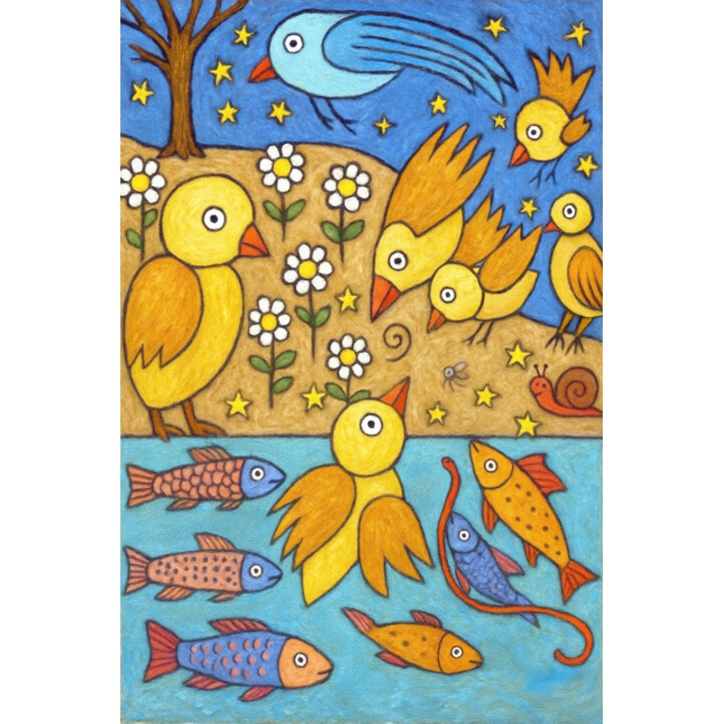 Composition Oiseaux Poissons Digital Arts by Pacme Coquet | ArtMajeur