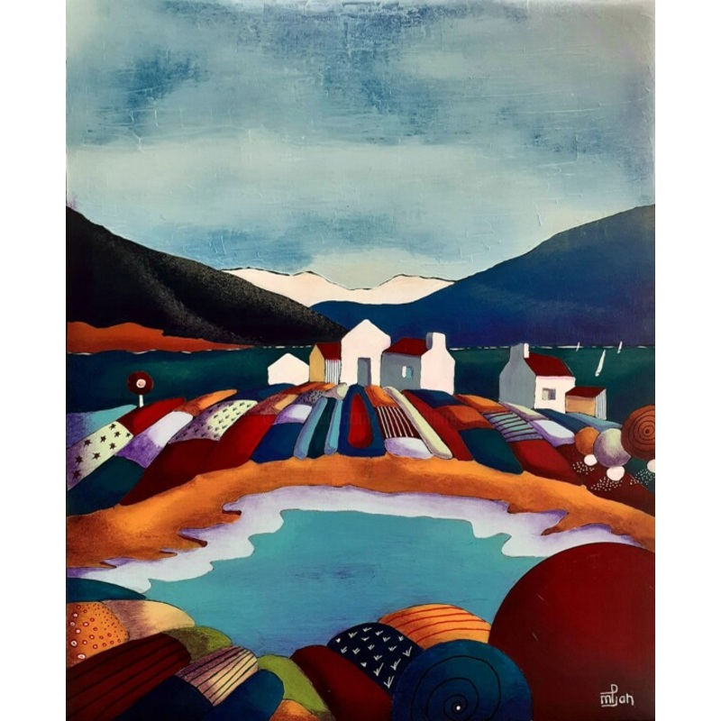 Entre tang Et Mer Painting by Marie-Pierre Jan | ArtMajeur