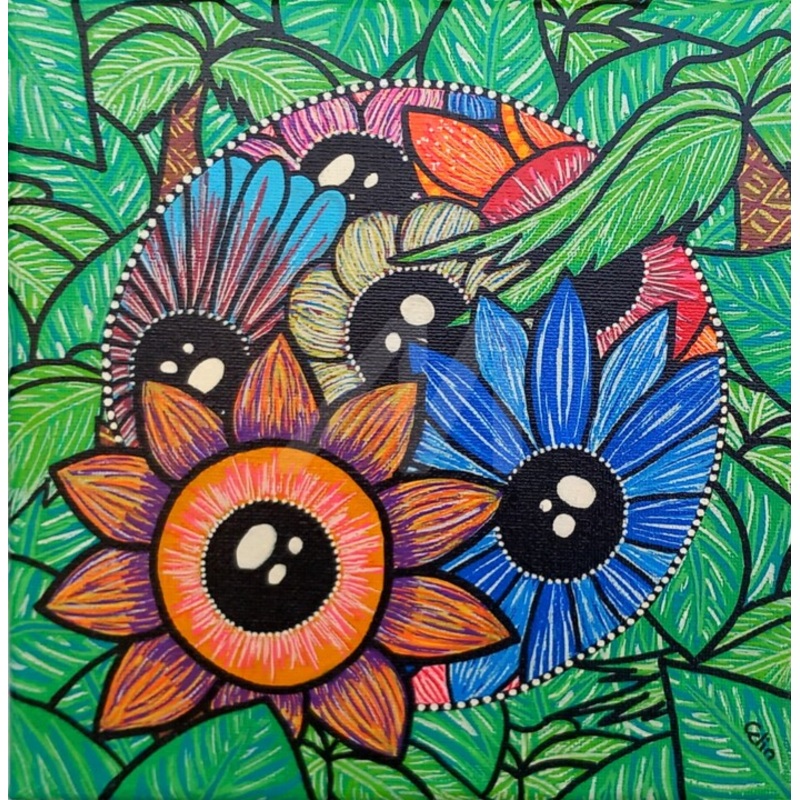 Flowereyes Painting by Celin Fromthewood | ArtMajeur