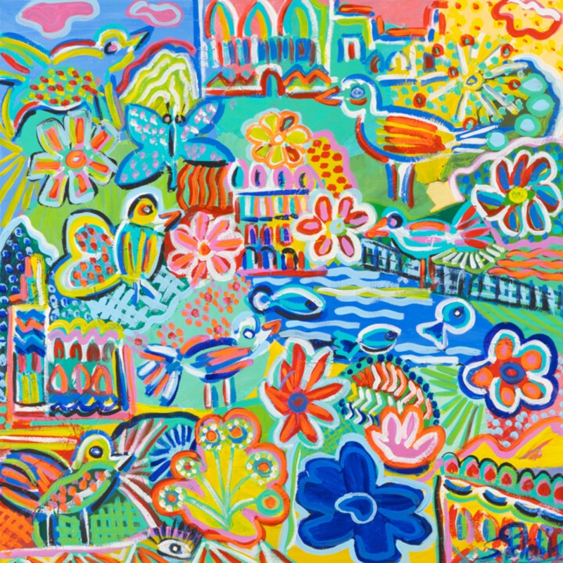 Mon Little Paradise Painting by Sophie Petetin | ArtMajeur