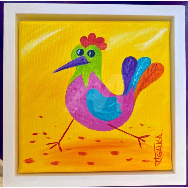 Oiseau A20 Painting by Galka | ArtMajeur
