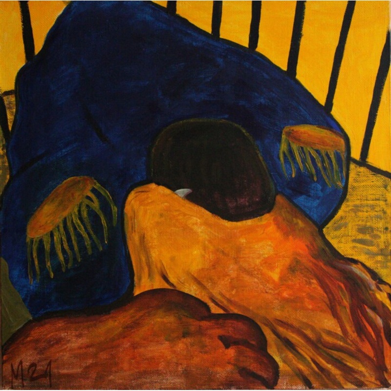 On Est Responsible De Cruz Qu’on A Appri Painting by Mikhey Chikov | ArtMajeur