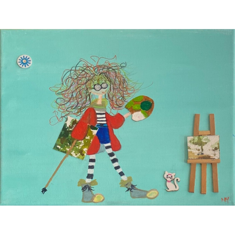 Paysage Termin Painting by Maguie Mesguich | ArtMajeur