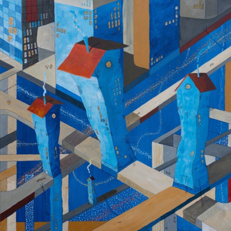 Sture Missed Exit 45 Towards Kindgatan Painting by Per Nyln | ArtMajeur