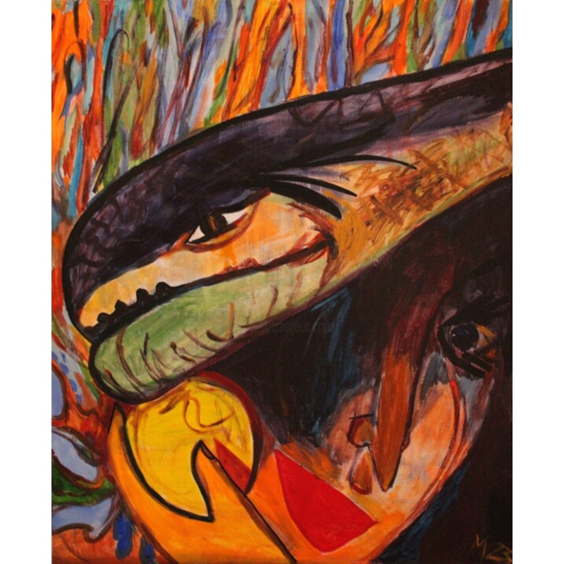 The Forbidden Fruit Painting by Mikhey Chikov | ArtMajeur