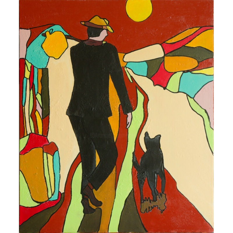 Vagabondage 1 Painting by Agnes Rolin | ArtMajeur