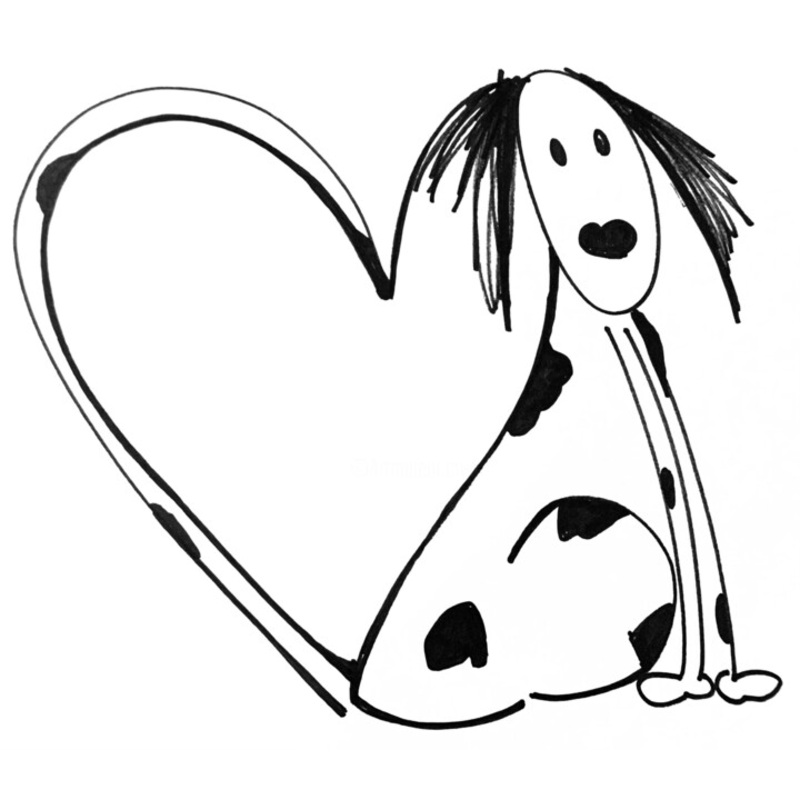 Amour De Chien Painting by Stphane Palazzotto | ArtMajeur