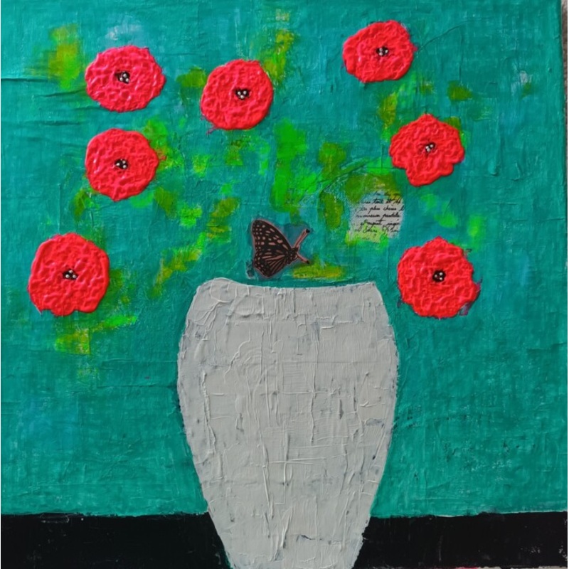 Bouquet Du Printemps Painting by Vibeke Lerkenfeldt | ArtMajeur