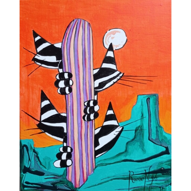 Chalton Cactus Painting by Jsroosenys | ArtMajeur