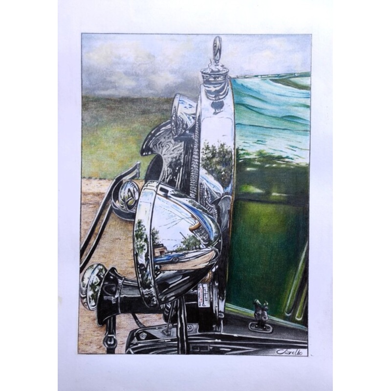 Ford A  ( Reflejos) Drawing by Nicky Chiarello | ArtMajeur