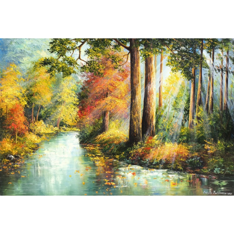 Golden Symphony Of Autumn Painting by Marietta Martirosyan | ArtMajeur